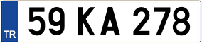 Trailer License Plate